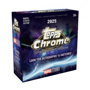 2025 Topps Marvel Studios Chrome Sapphire Edition Box